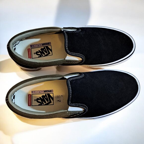 Men’s Vans Skate Slip on Port/Black Green Size 8.5 NWOT - Picture 6 of 11